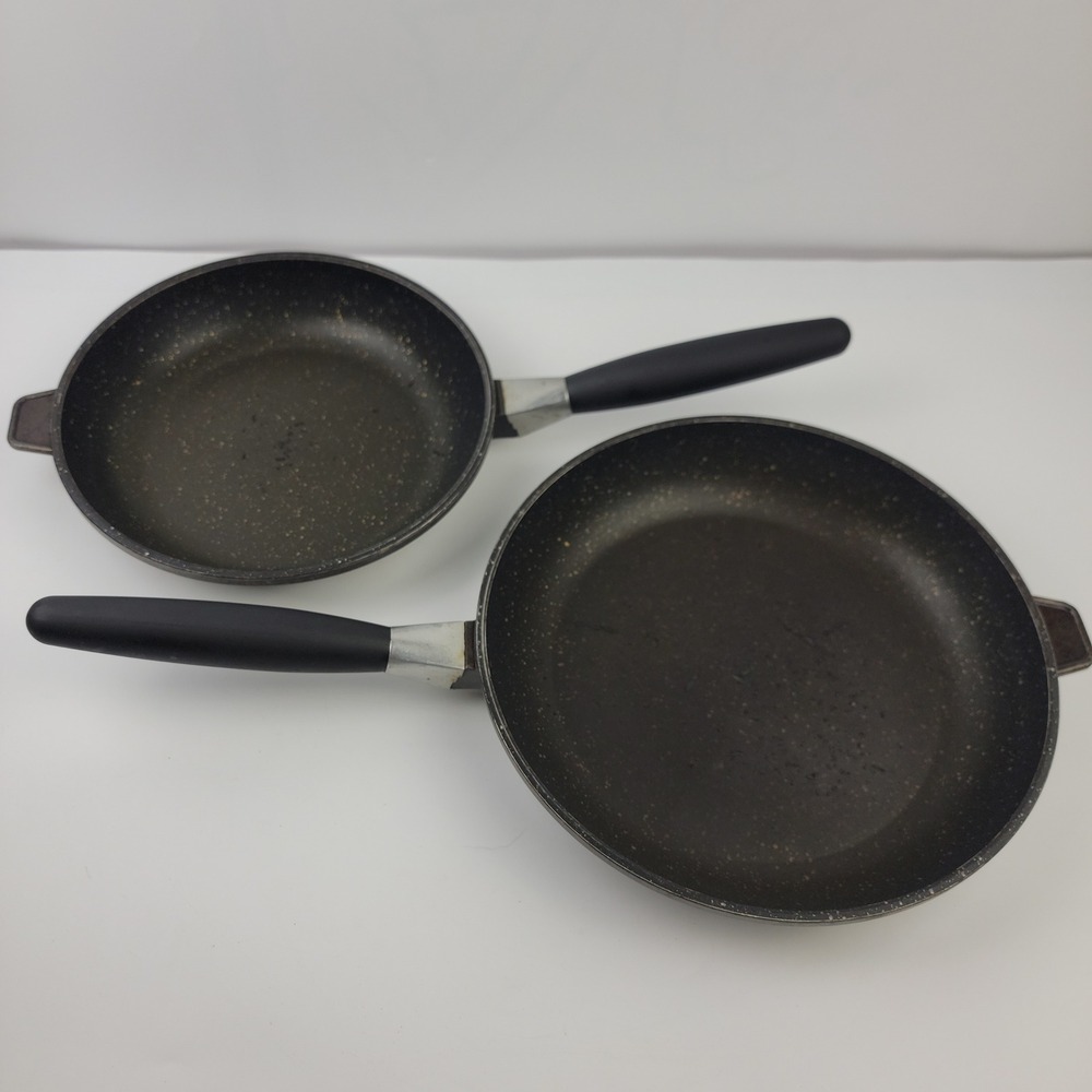 Berghoff Eurocast Professional Series Fry Pan Set 2pc Detachable Handles Black